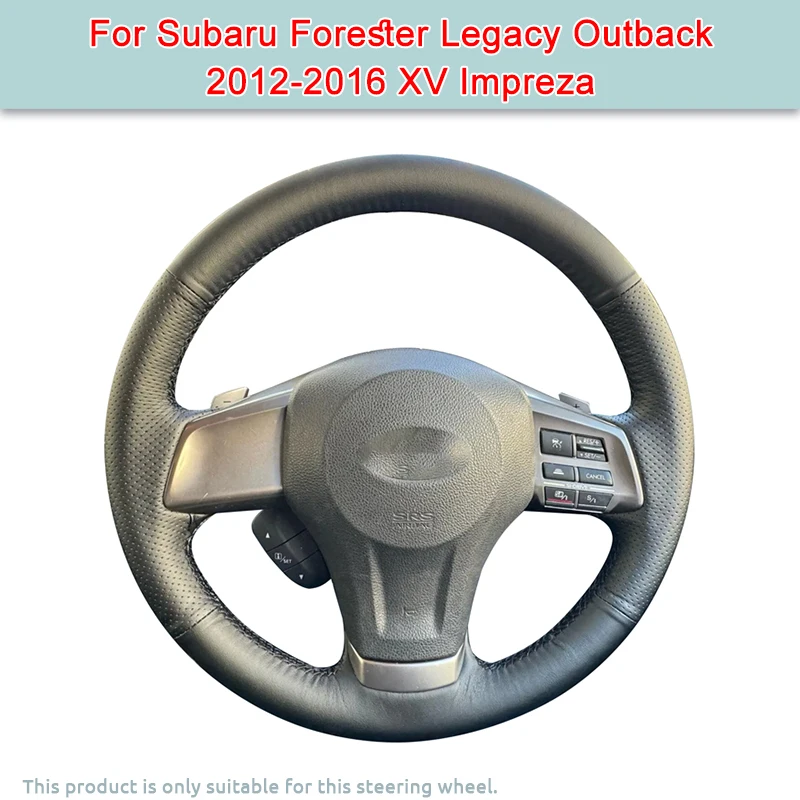 

Чехол на руль автомобиля «сделай сам» для Subaru Forester Legacy Outback 2012-2016 XV Impreza, чехол из искусственной кожи на руль