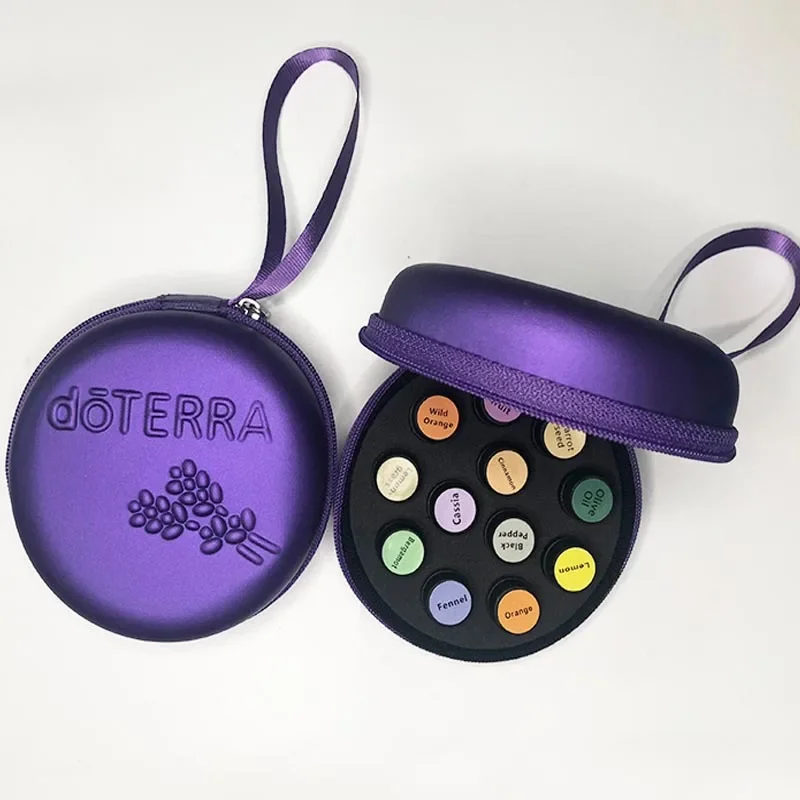 10/12 butelek 1-2ml schowek na okulary torebka na olejek DoTERRA młody żywy olej podróżny przenośne torby do przechowywania wiszący Organizer