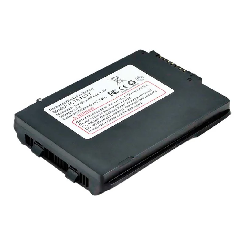 Suitable for Zebra TC70/75/77 lithium rechargeable High Capacity battery 3.7V 4620mAh rechargeable barcode scanner battery