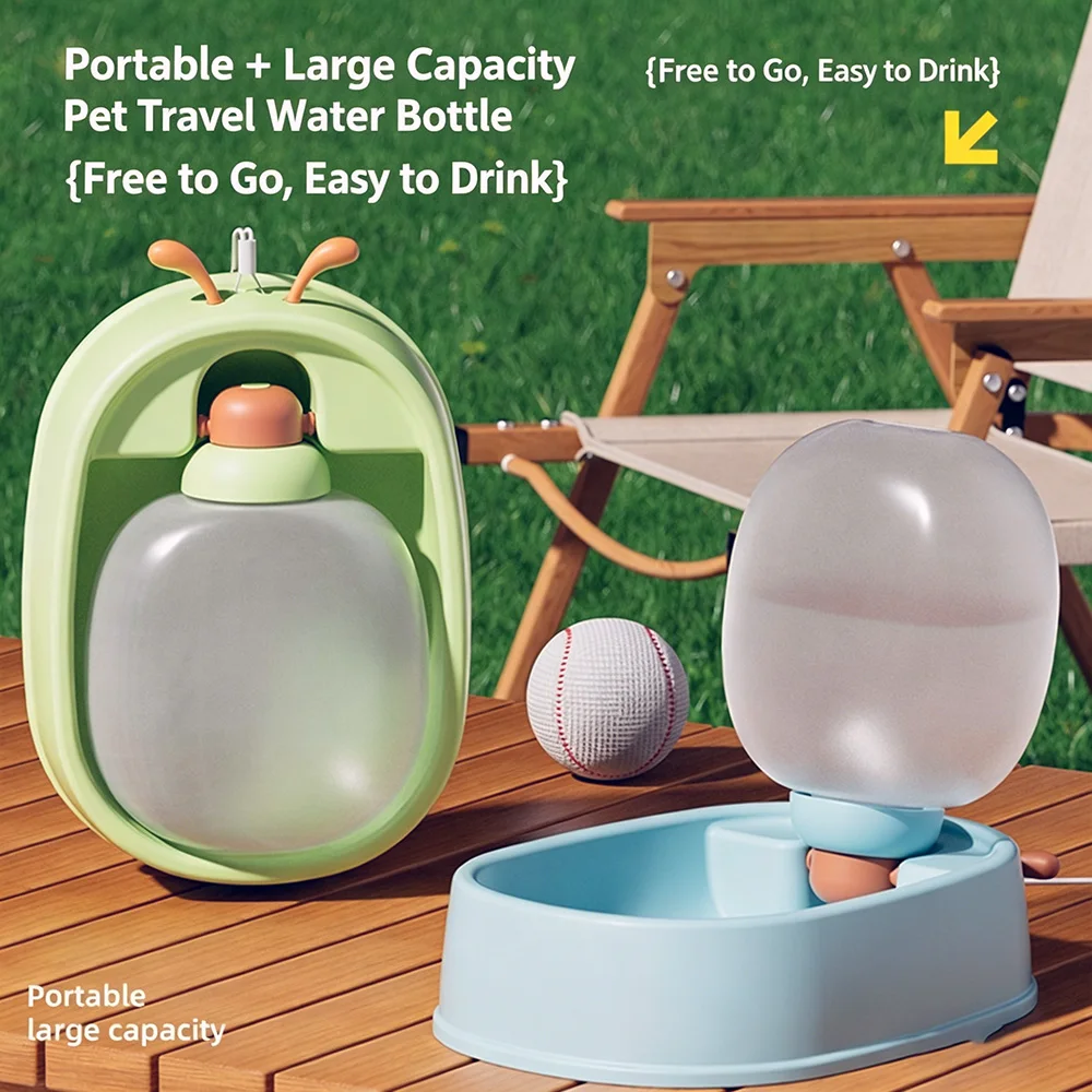 Dispensador de agua portátil para perros – Bebedero plegable para viajes
