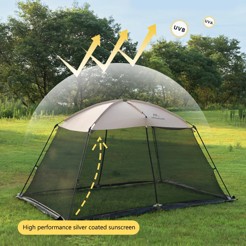 Outdoor Camping Picnic Tent Large Space Tent Garden Fishing Sunscreen Shading Tent Mosquito-proof Tent