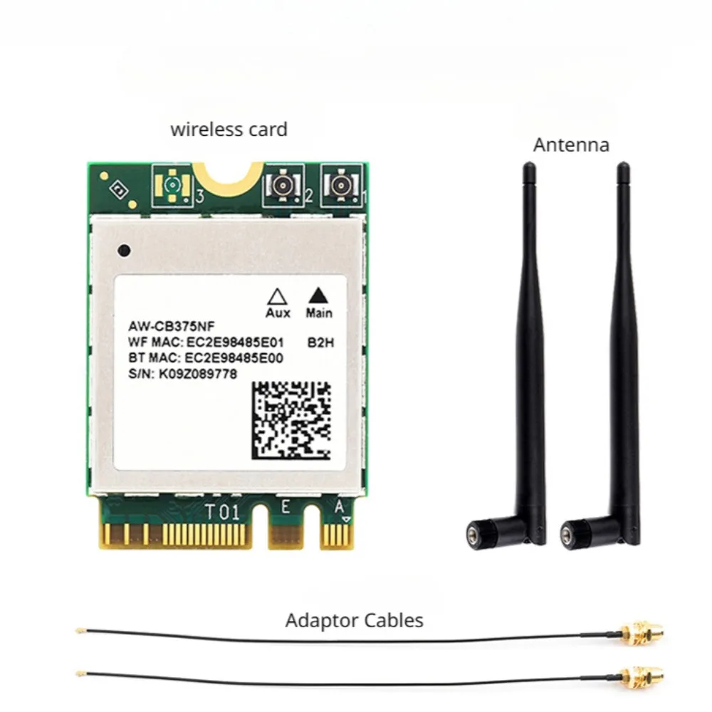 

AW-CB375NF Dual Band Wireless Network Card 2.4G/5GHz Dual Band WiFi5 Generation Wireless Module Bluetooth 5.0 For IEEE 802.11ac