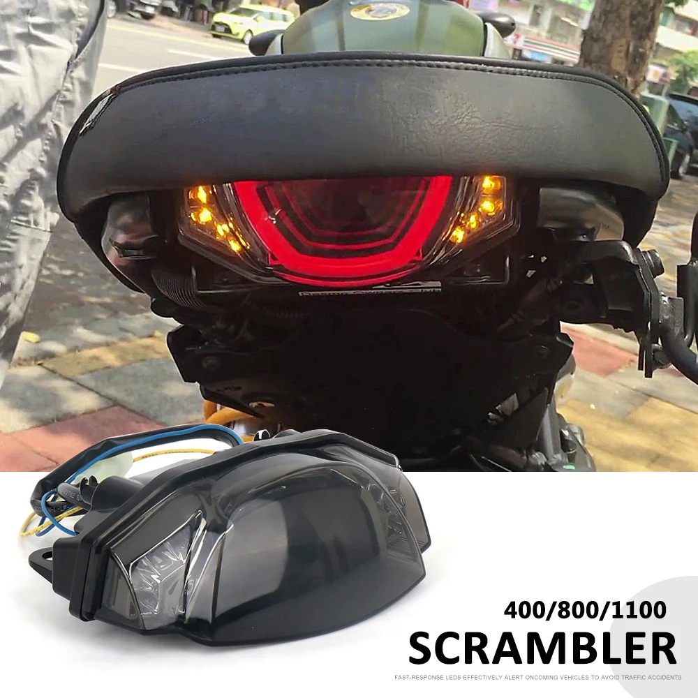 New Motorcycle Accessories Integration LED Tail Light Turn Signal Lamp Assembly For DUCATI SCRAMBLER 400 Scrambler 800 1100