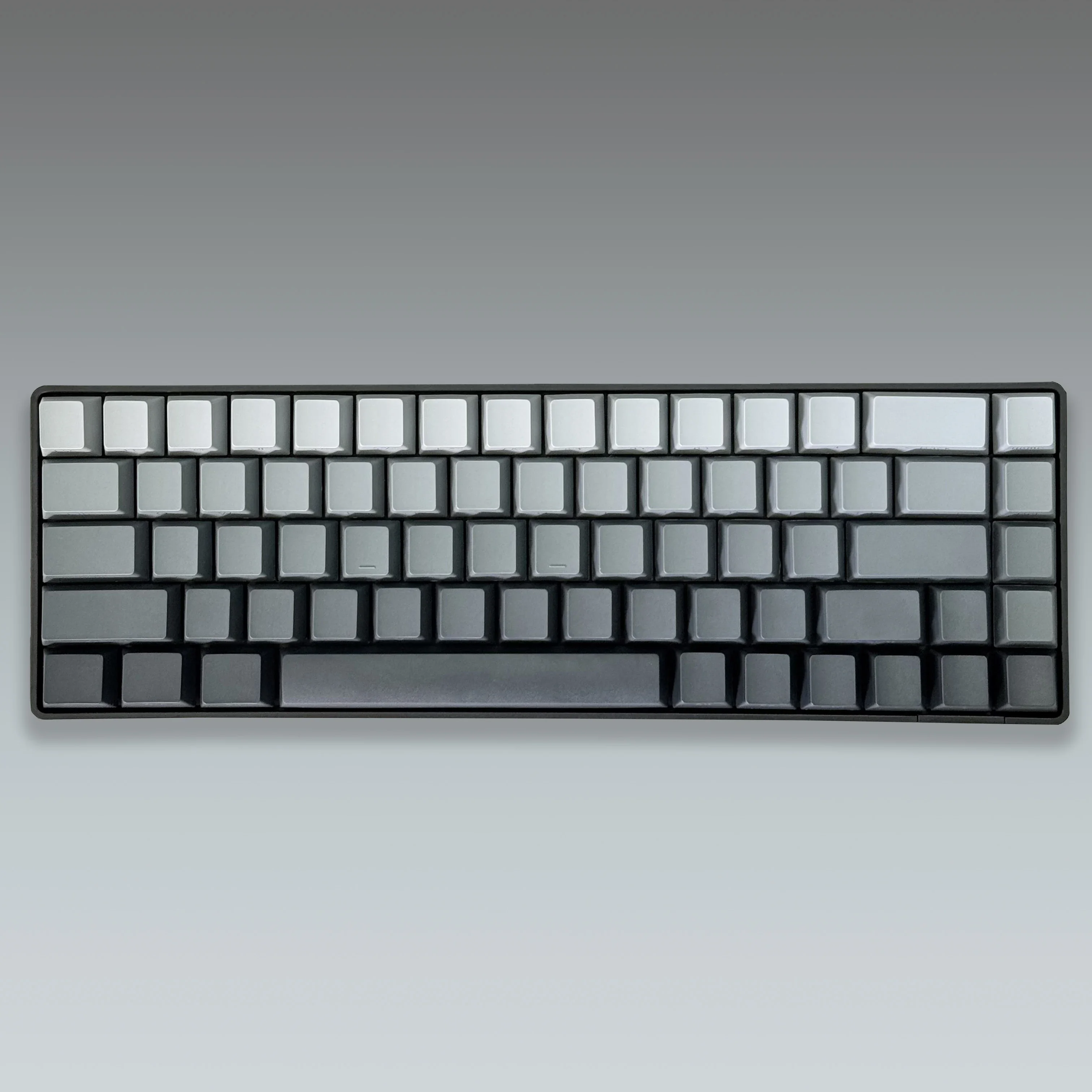 Grey Gradient Keycap Side-Legend Red Pink Purple Blue  Key Cap OEM Profile for 60% 65% 75% TKL 96% 98% 100% Mechanical Keyboard