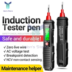 Smart Digital Display Voltage Test Pen For Zero Live Wire Electrician Special Test Pen Detector Electrical Screwdriver Indicator