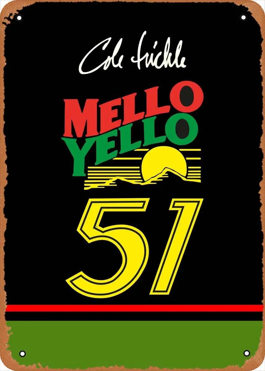 Days Of Thunder MelloYello Vintage Movement poster Tin signage 8x12 inches (20x30 cm) - Vintage poster gifts, bar, cafe, restaur