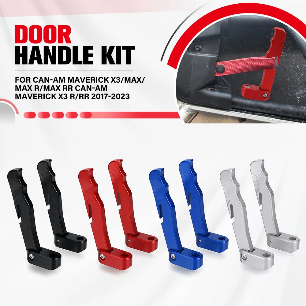 

For Can-Am Maverick X3/MAX/MAX R/MAX RR Can-Am Maverick X3 R/RR 2017-2023 Motorcycle CNC Door Handle Kit Door Opener Handle Kit