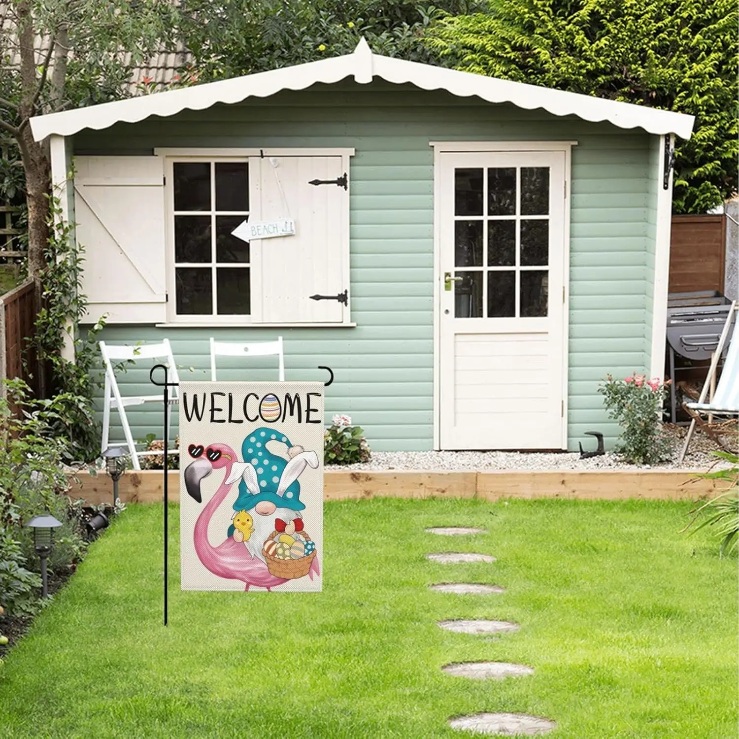 Easter Garden Flag,12