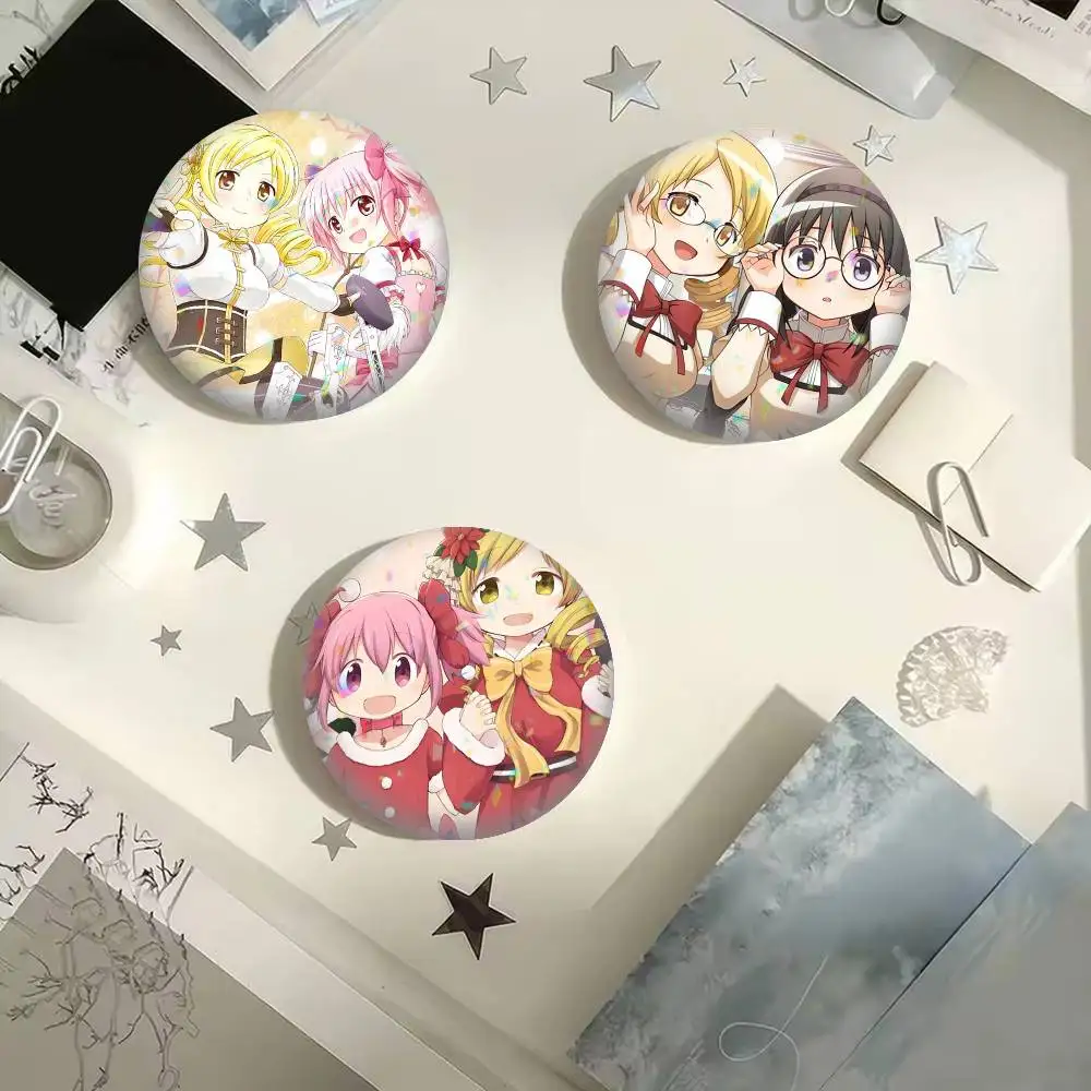 Anime Puella Magi Madoka Magica  25mm 32mm 44mm 58mm 75mm Brooches Badges Pins for Accessories Gift