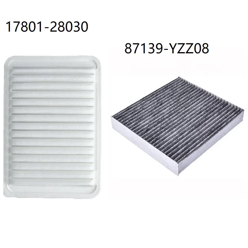 Engine Cabin Pollen Air Filter17801-28030 87139-YZZ08 For Toyota Camry Venza 2007 2008 2009 2010 2011 2012 2013 2014 2015 2016