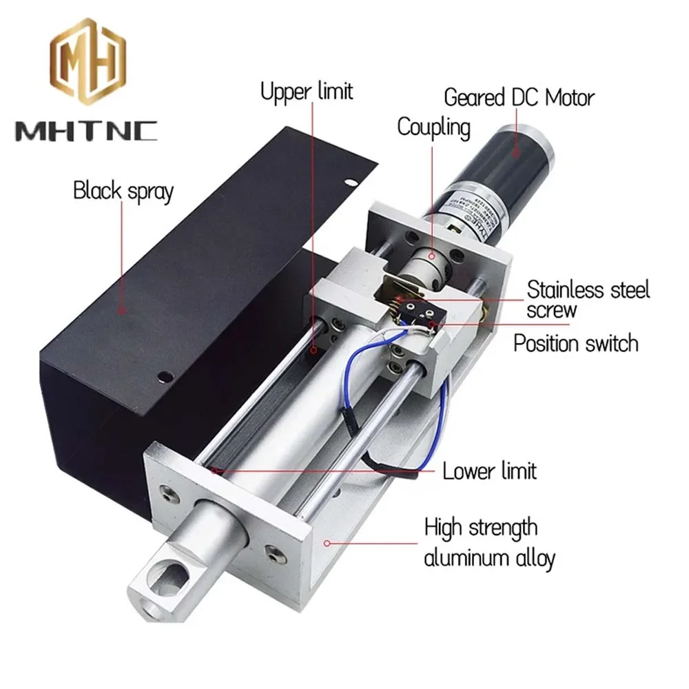 Plasma THC Lifter JYKB-100 DC24V 1600/2400mm/min Stepper Motor 100mm Working Stroke CNC Flame Plasma Cutting Lifter Z axis