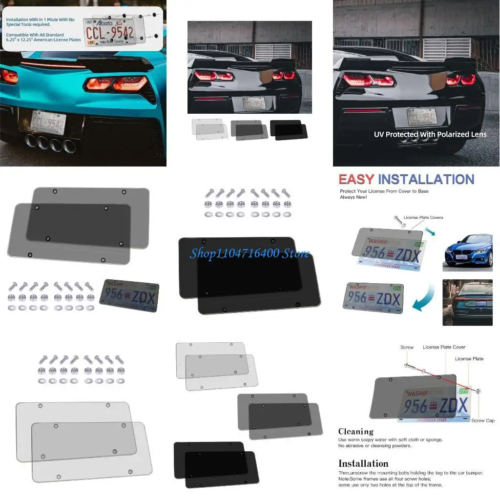 

y1gd Anti-Speed Red Light Toll Camera Stopper Protector TagsFrame