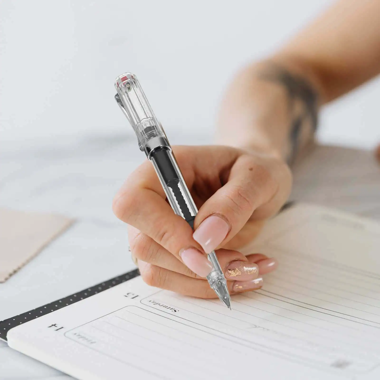 

2Pcs Fountain Pen for Calligraphy Portable Smooth Writing Office Pen Ideal for Business Gifts School Supplies and Handmade