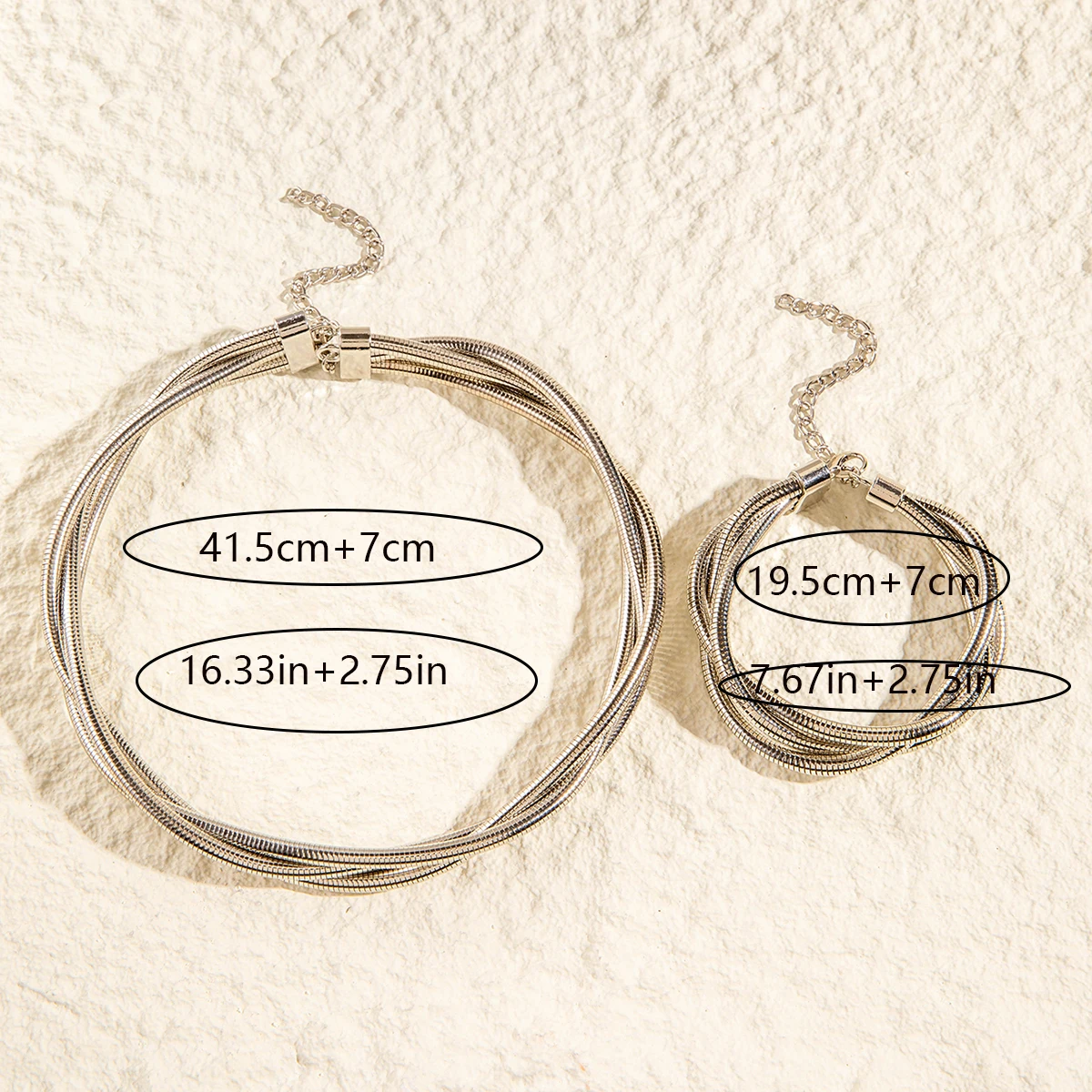 Tocona موضة مبالغ فيها عظم الثعبان عزم الدوران قلادة سوار مجموعة للنساء الشرير الذهب الفضة اللون سلسلة مجوهرات اكسسوارات #5