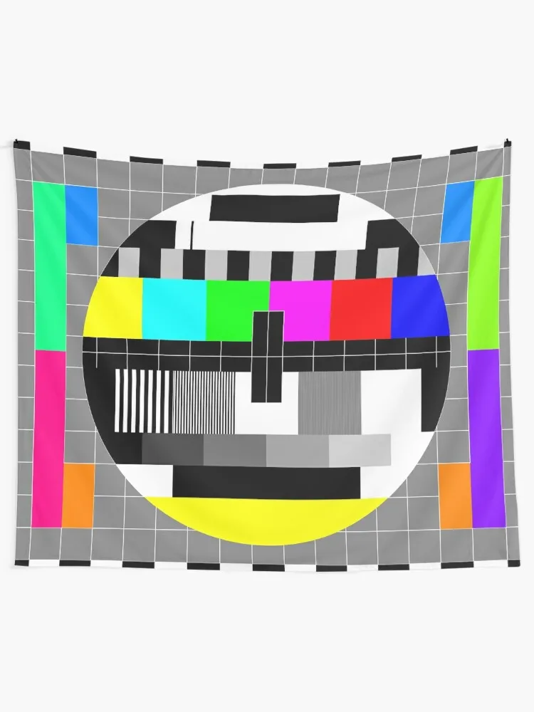 PAL TV Test Card Tapestry Decor For Room Aesthetics For Room Tapestry