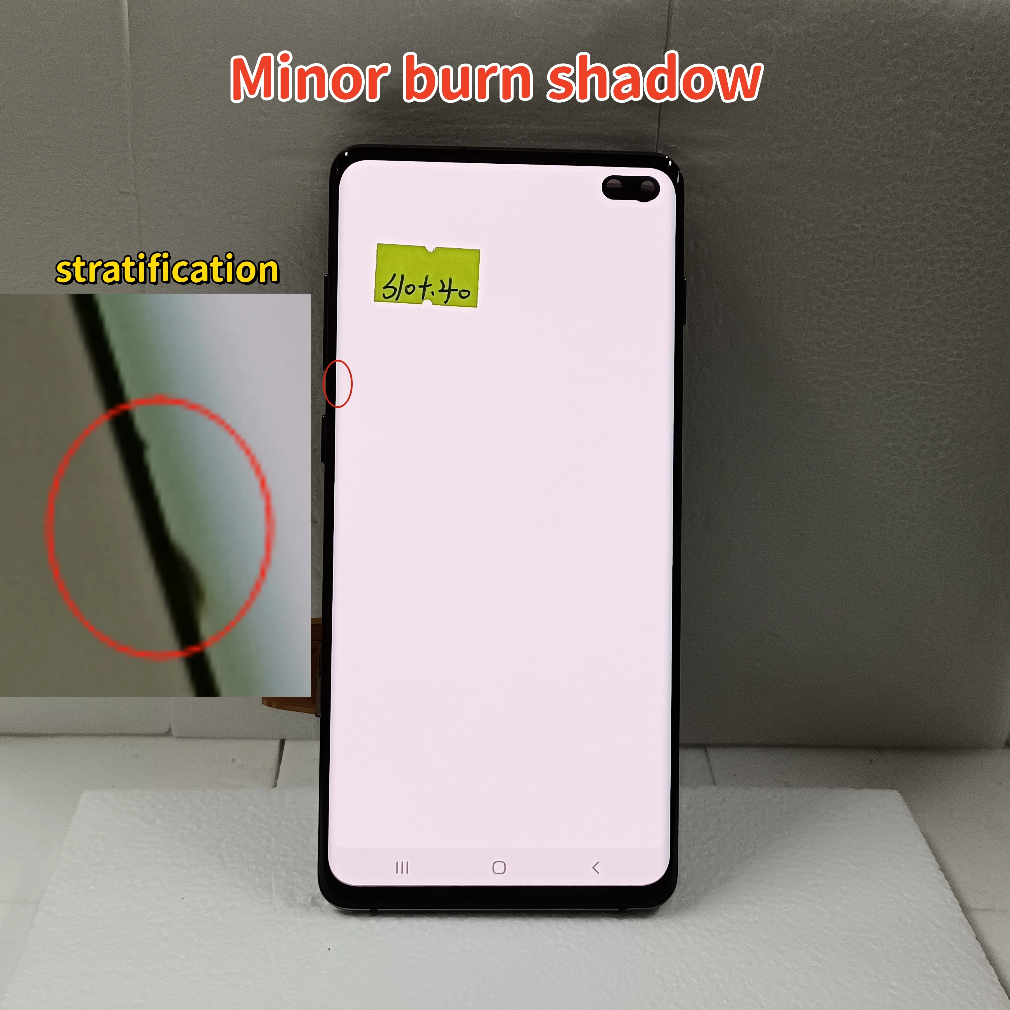 AMOLED LCD With defects For Samsung Galaxy S10 Plus LCD Display Touch Screen Digitizer Assembly For Galaxy S10PLUS G975F G975