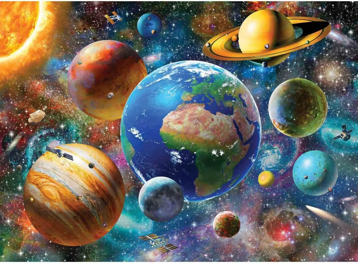 

Space Exploration Galaxy 500/1000/1200/2000 PCS Jigsaw Puzzles Family Activity Games for Gameroom Bedroom Gifts Home Decor