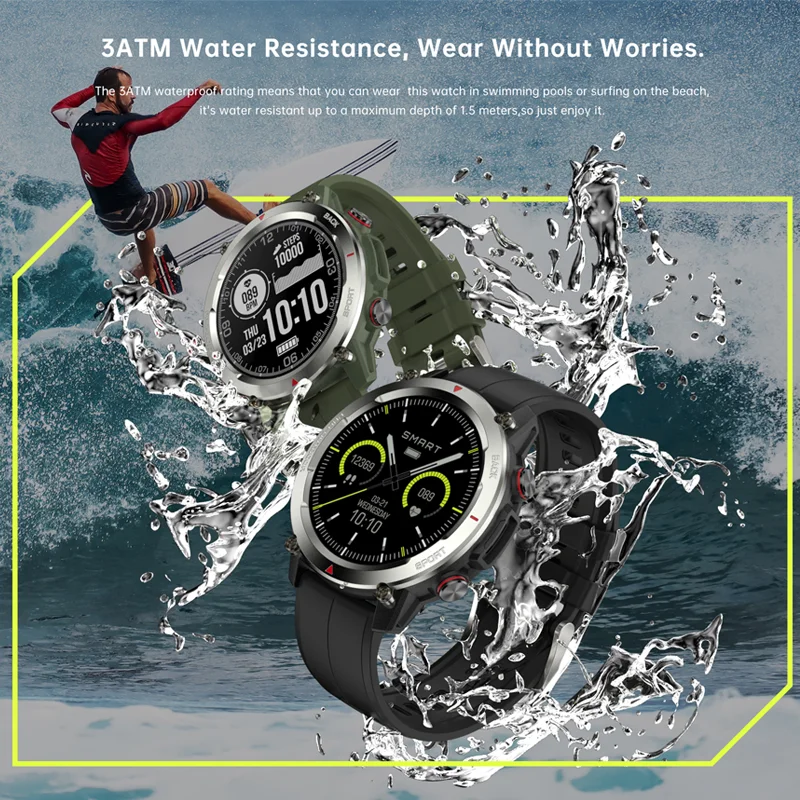 เจ้าของเวลา 1.43 "HD AMOLED Display Make/รับสายโทรศัพท์สมาร์ทนาฬิกากีฬาฟิตเนส Smartwatch สําหรับผู้ชายผู้หญิง Heart Rate Monitor