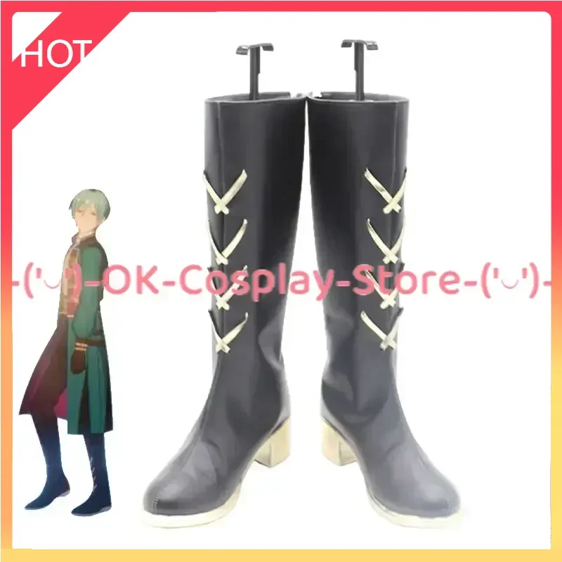 

[Custom Made] Game Ensemble Stars ALKALOID Amagi Hiiro Shiratori Aira Cosplay Shoes PU Leather Shoe Halloween Carnival Boots