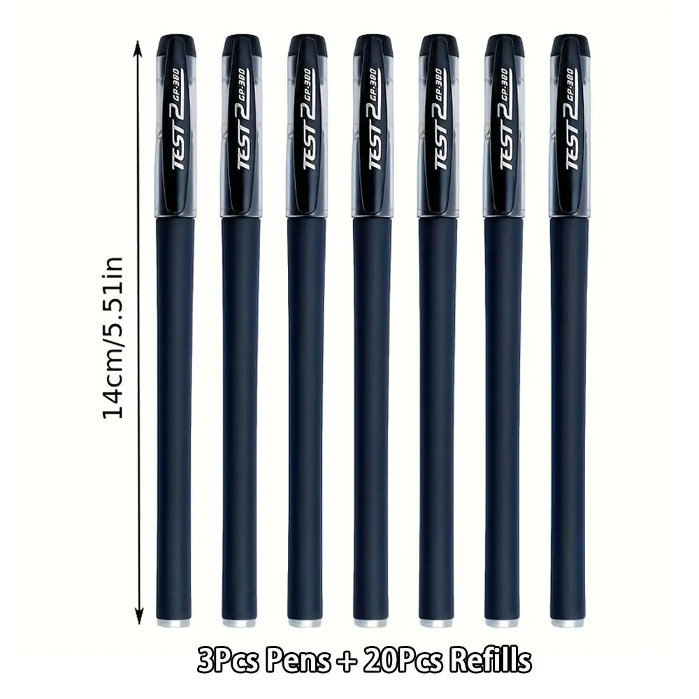 23 Pcs 0.5mm Needle Tip Gel Pens for Smooth Writing,Black/Blue/Red Ink Ballpoint Pens,Perfect Stationery Supplies for Students