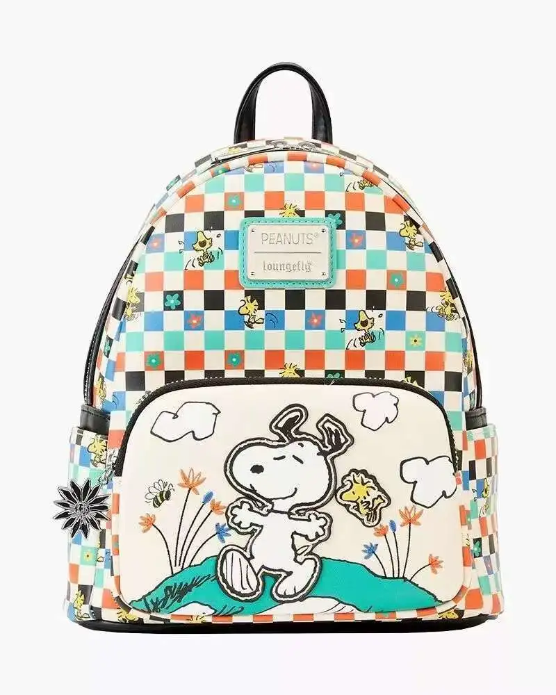 Loungefly Snoopy Cartoon Allover-Print Mini Fashionable Backpack Casual Backpack Children Schoolbag Surprise Children Cute Gifts