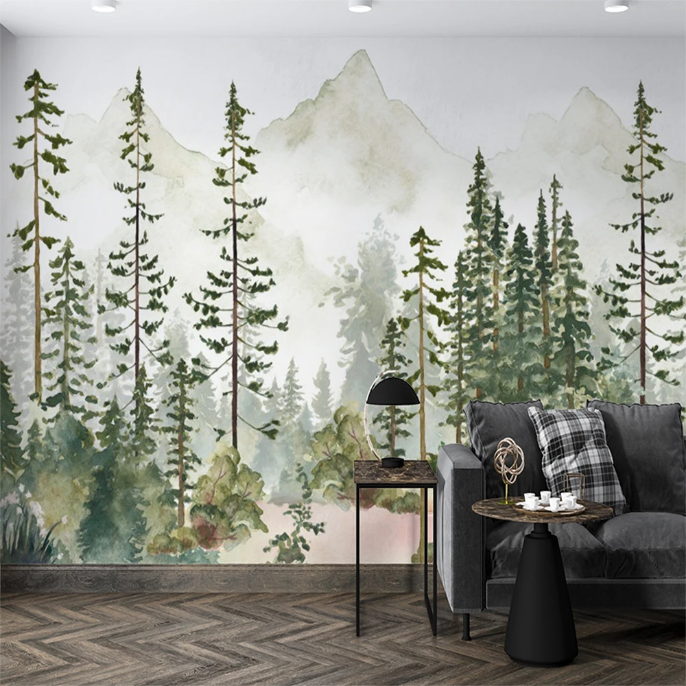 

Milofi custom wallpaper, murals, forest imagery, rural home decoration