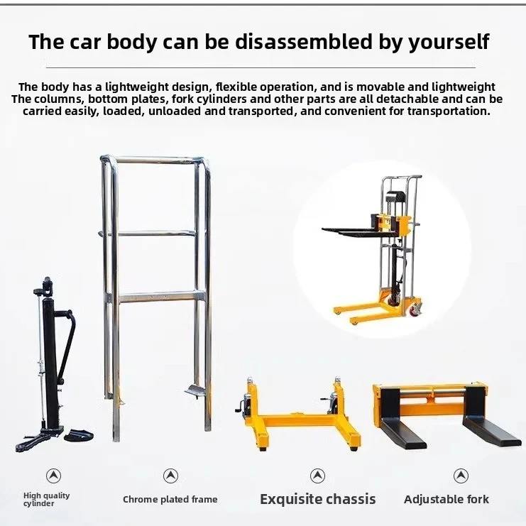 light semi-electric stacker small storage lift transfer truck stacker