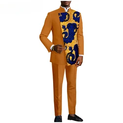 2025 Mixed color new Men's Business Casual Slim suit Wedding suit for men (top + pants) Men's clothes (can be customized)