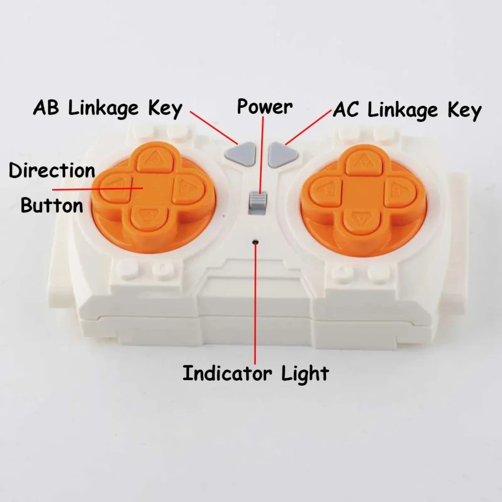 4CH Remote Control Set with APP for DIY Car Building Blocks Buggy Motor Power Conversion