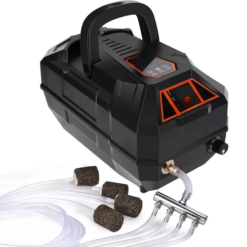 

Rechargeable Aquarium Pond Air Pump, Powerful Quiet Commercial Tank Air Pump