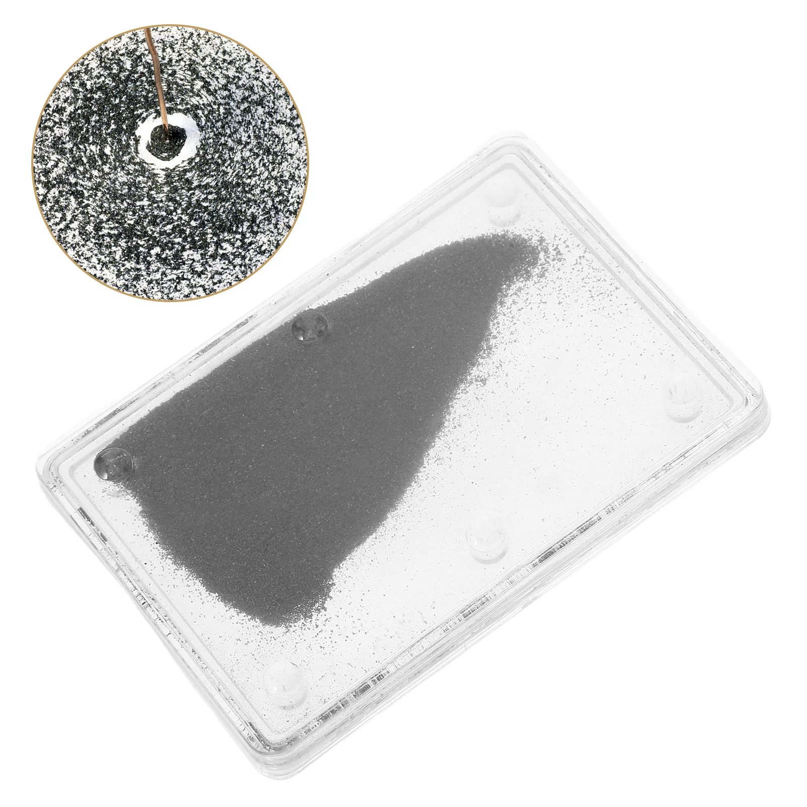 

Magnetic Field Demonstrator Box For School Science Experiments Magnet Education Tool Iron Shavings Display Durable Metal