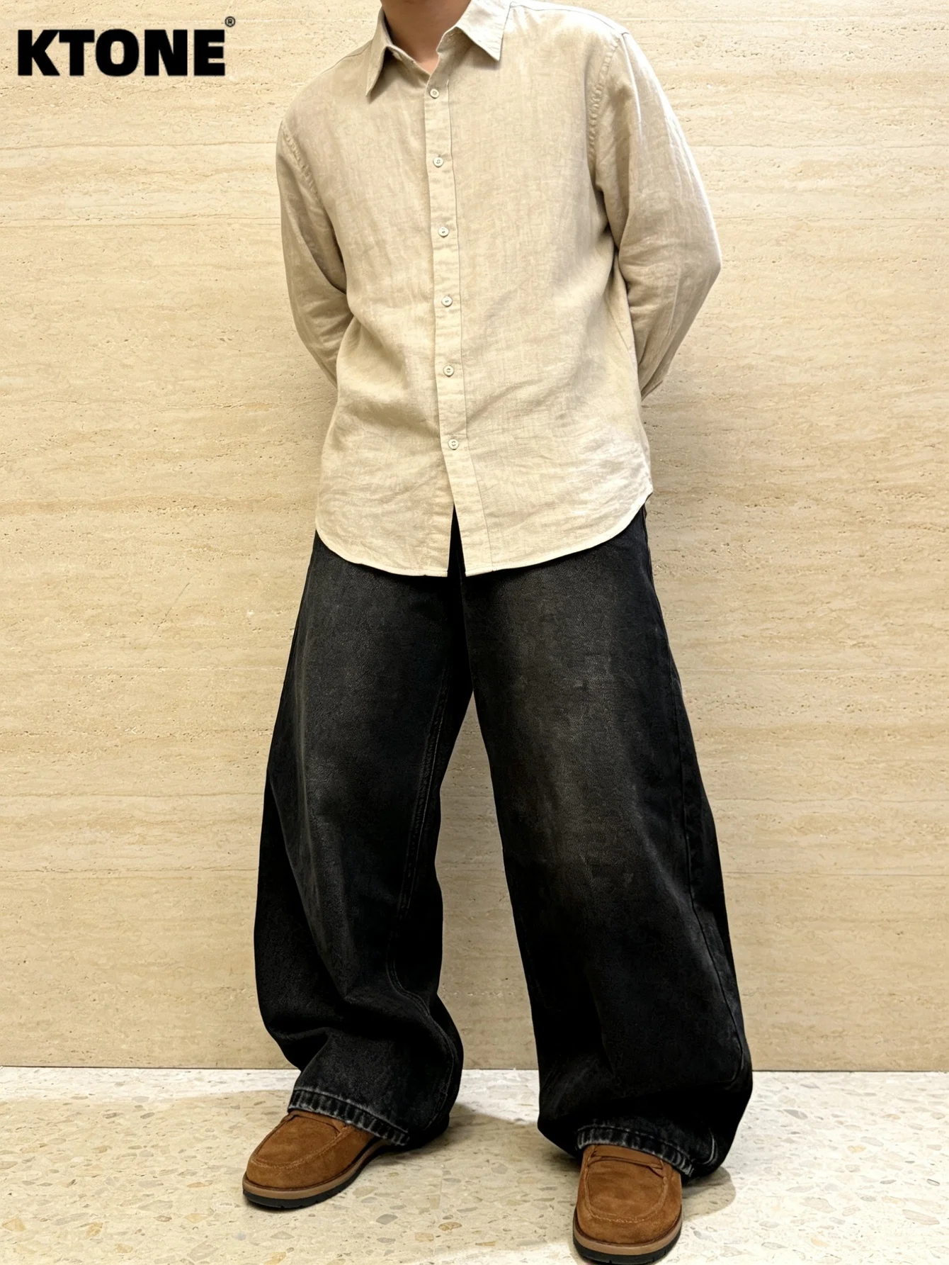 

Classic Black Y2K Drip Men's Baggy Jeans Pant Original Design Daily Wear Trousers No accessories or belts included