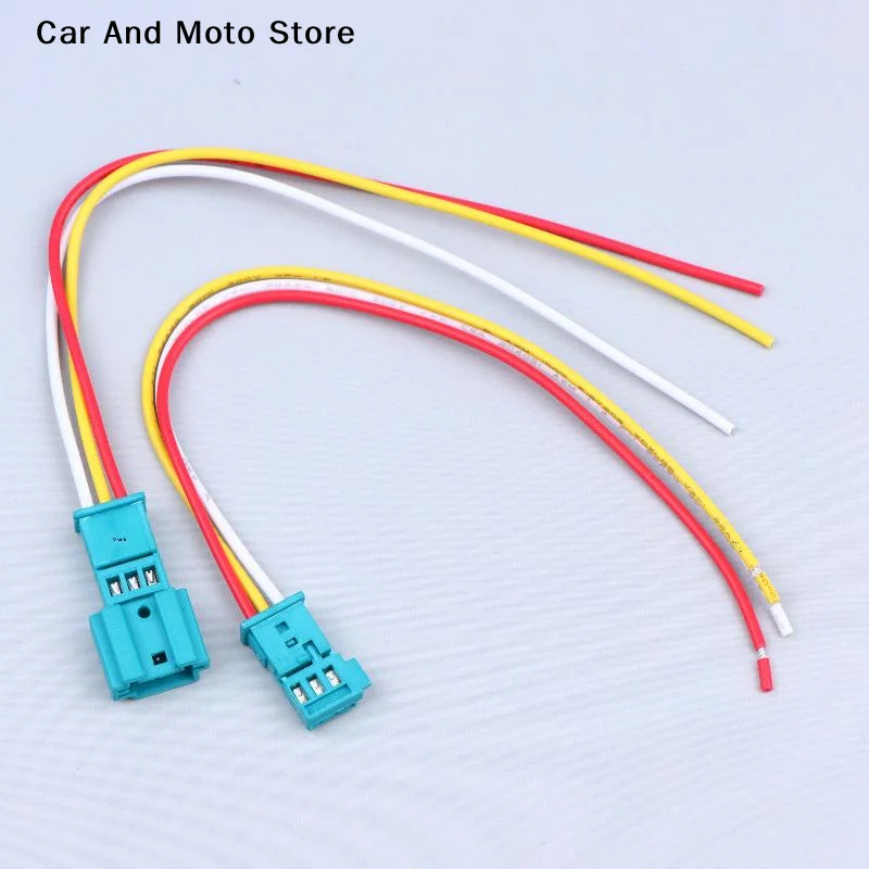 【CMO】3 Pin Way Automobile Tweeter Cable Connector With Wires Auto Male Female Docking Sockets 1355600-9 1-1718346-1