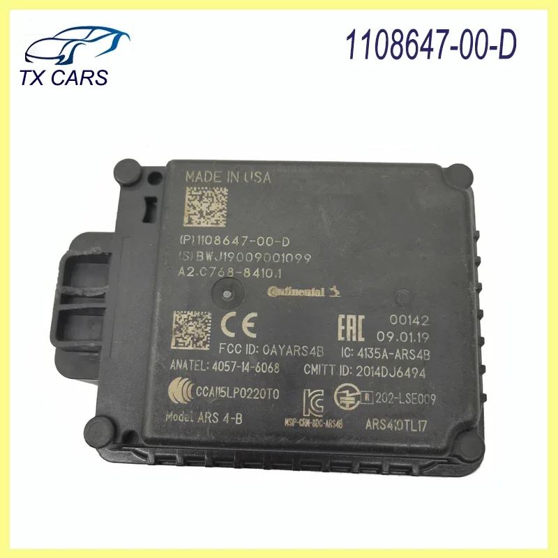 

1108647-00-D Muslimaptive Cruise Control Sensor Distance Module ACC for 2017-2023 Tesla Model 3 S X Y