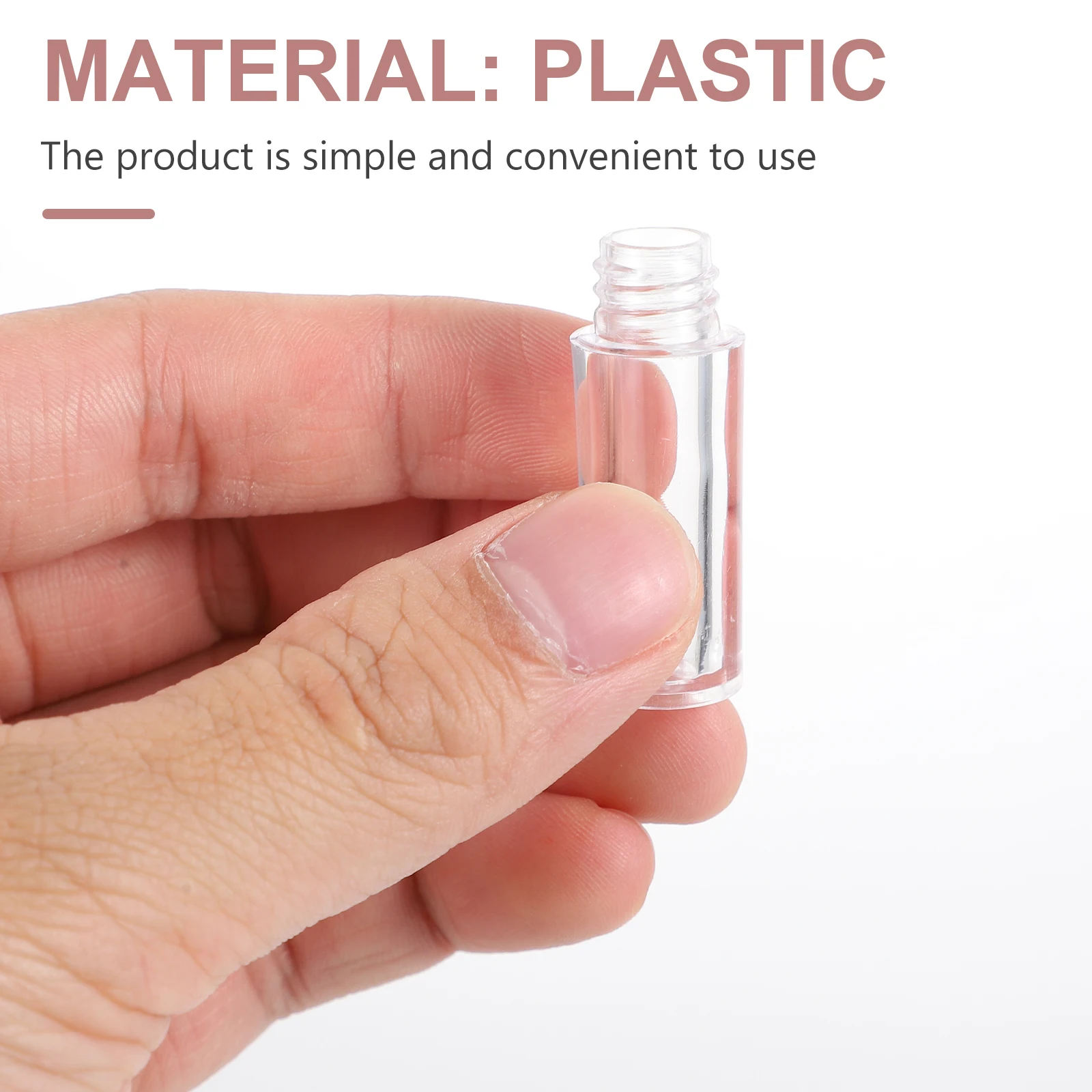 10 szt. Puste tubki na błyszczyk DIY Przenośne, szczelne buteleczki na kolor do ust dla próbnych próbujących samodzielnego tworzenia błyszczyków, dla początkujących, do dzielenia się z przyjaciółmi, pojemniki.