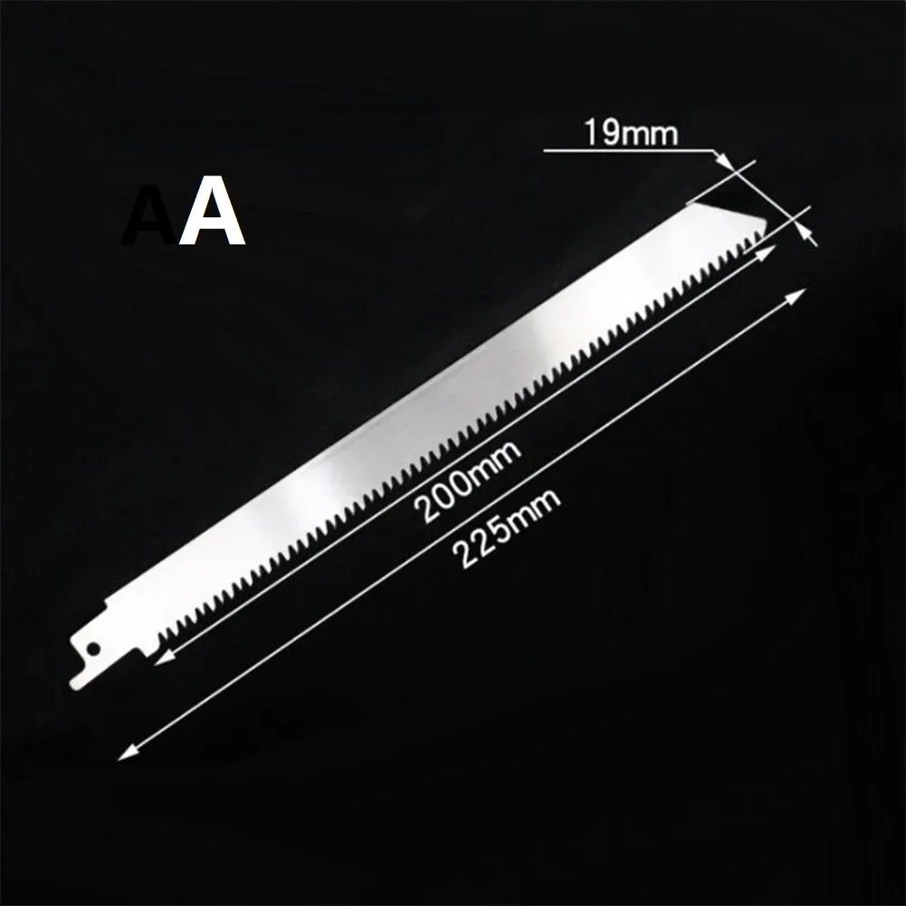 Reciprocating Saw Blade Pipe Reinforced Tooth Shipbuilding Silver Stainless Steel 1Pc 225/300/400mm Multi-Purpose