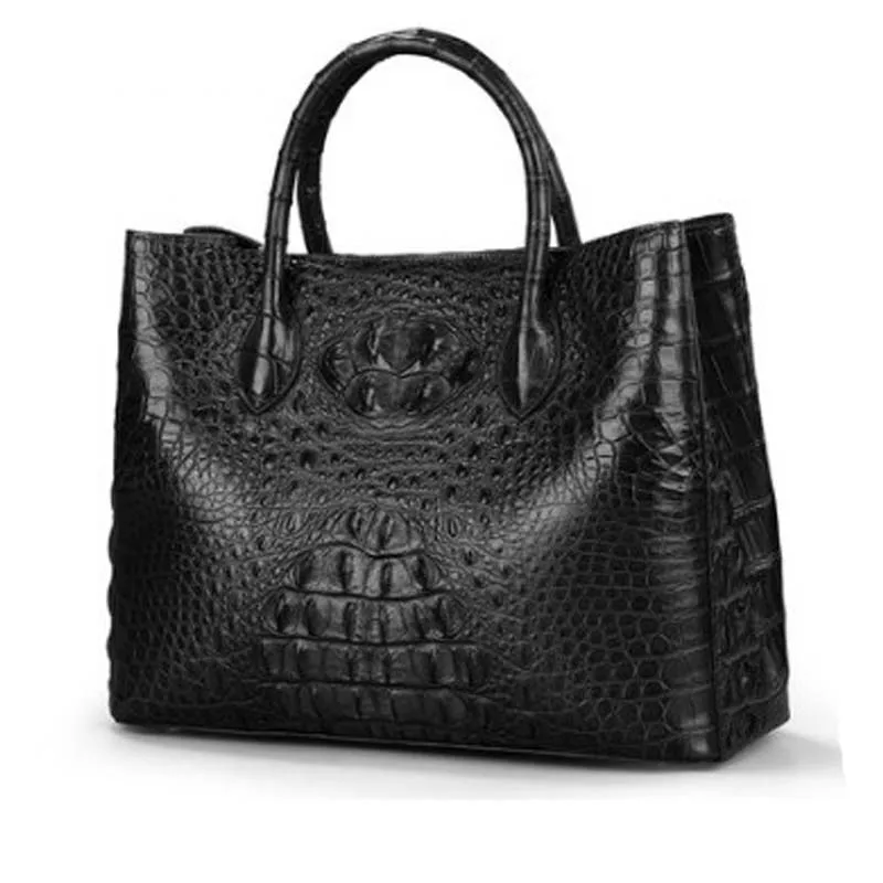 KEXIMA new handbag ladies alligator leather fashion crocodile leather large capacity cross body bag ladies casual bag