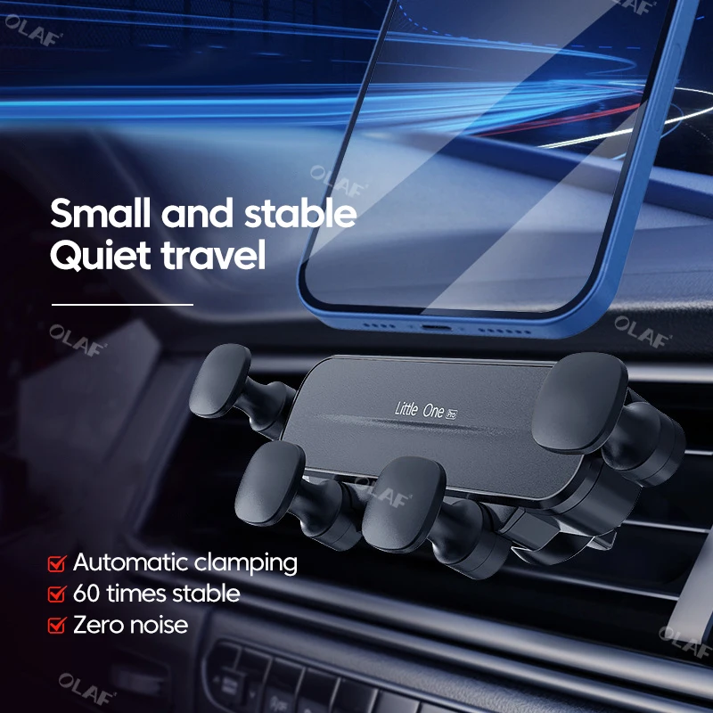 Gravity Car Phone Holder Mobile Cell Phone Stand Smartphone GPS Support Mount Air Vent Clip For iPhone 14 13 Pro Samsung Huawei