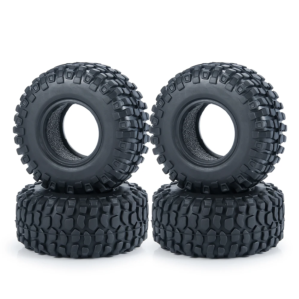 AXSPEED 4PCS 1,0" Gummireifen Schlamm Geländerad Reifen 50/54/58/62/64/65mm für 1/18 1/24 Axial SCX24 TRX4M RC Micro Crawler Auto