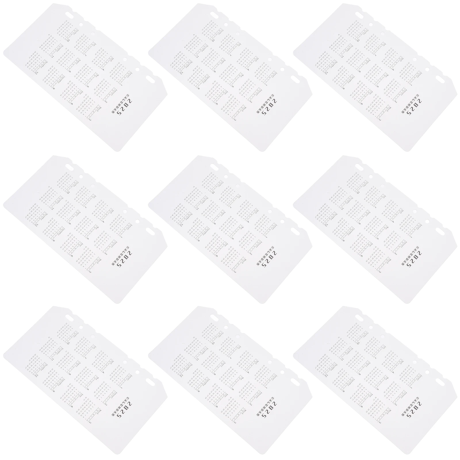 

10pcs Calendar Dividers Transparent Frosted PP Notebook Month Binder Inserts Loose Leaf Separator Daily ganizer
