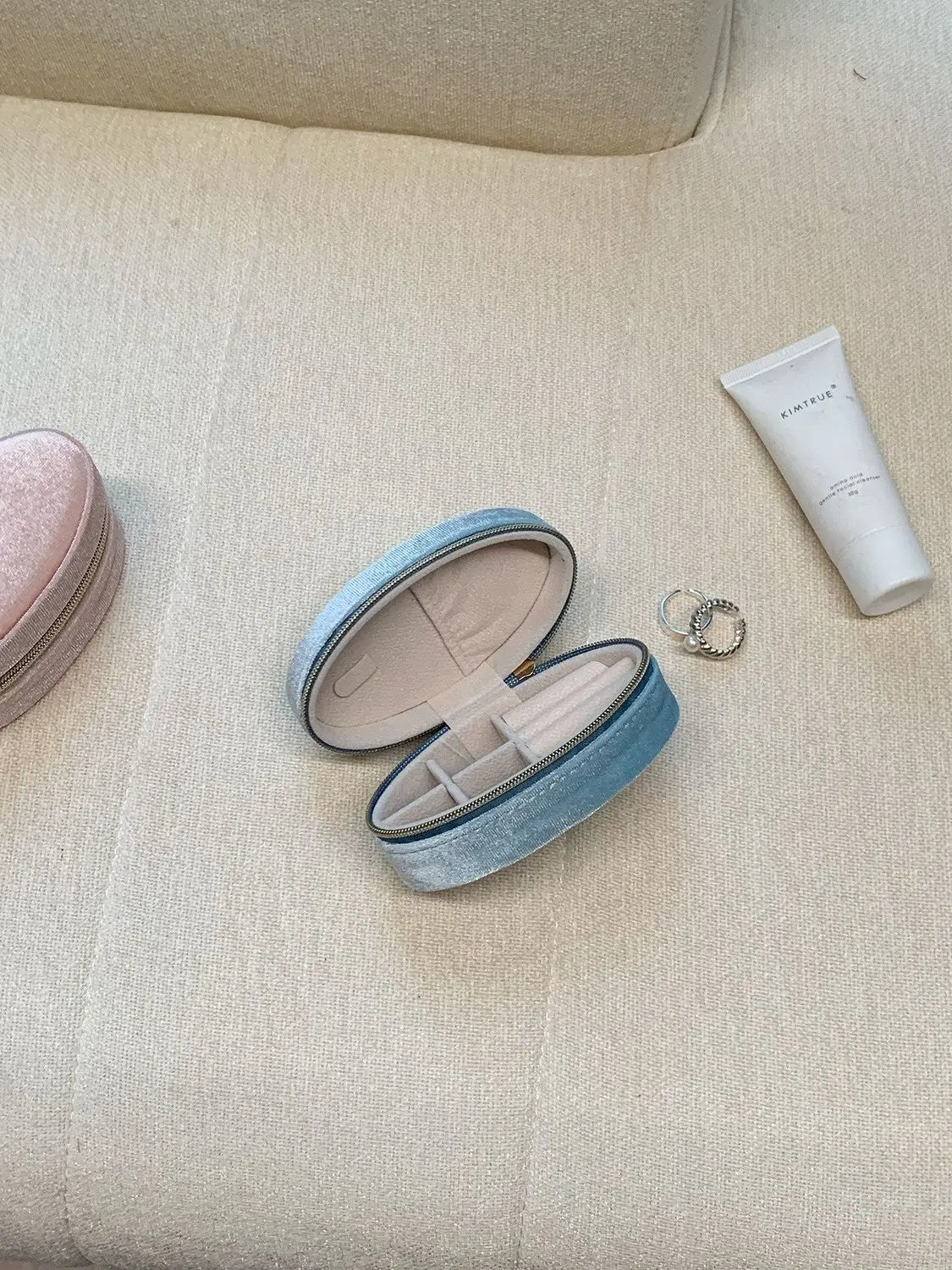 Tragbare Schmuckaufbewahrung, sichere, luxuriöse Schmuckschatulle, Ringaufbewahrungsbox, elegante Ring-Präsentationsbox für Jubiläums- und Hochzeitsschmuck – Detail 9