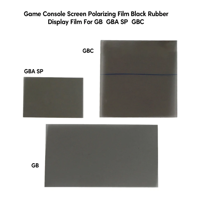 Game Console Screen Film for Gameboy Polarizing Films for Clearer Screen EyeProtection for Gba   GBC  NGPC