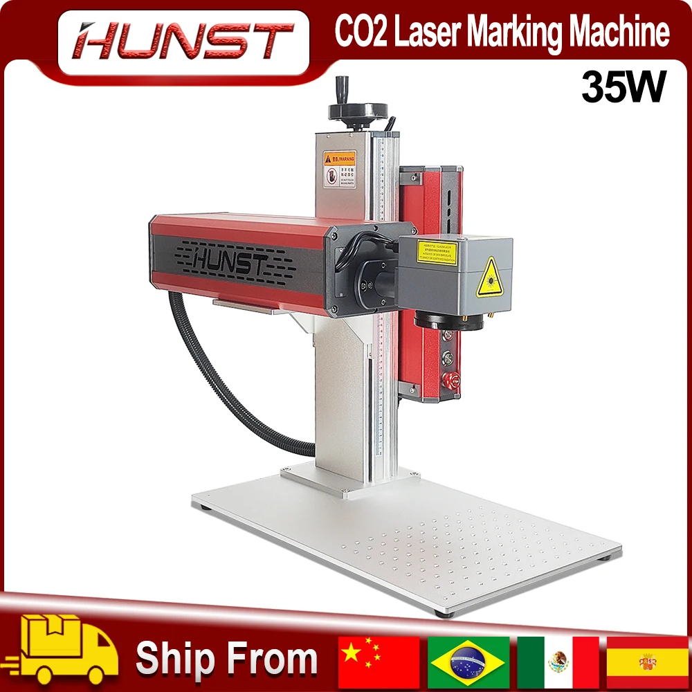 HUNST CO2 Laser Marking Machine CRD CR30C 35W CRD CR30C 35W Metal Laser Tube Suitable For Leather, Wood Board, Plastic Engraving