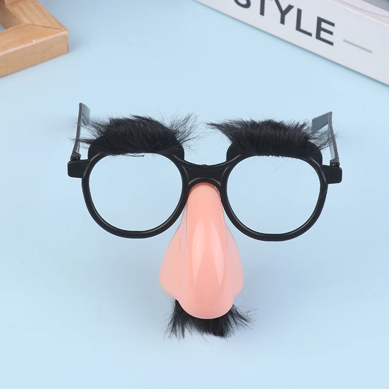 Halloween Disguise Glasses Creative Nose And Mustache Glasses Funny Big Nose Tricky Props