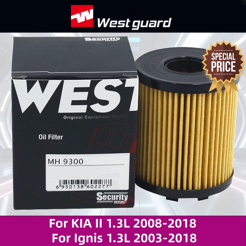 WESTGUARD Oil Filter For KIA II 1.3L 2008-2018 Ignis 1.3L 2003-2018 MH9300