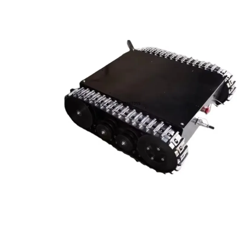 Golf Ball Collecting Machine with Rubber Track Chassis Undercarriage Golf Ball Picker Robot Golf Ball Collector Crawler Robot