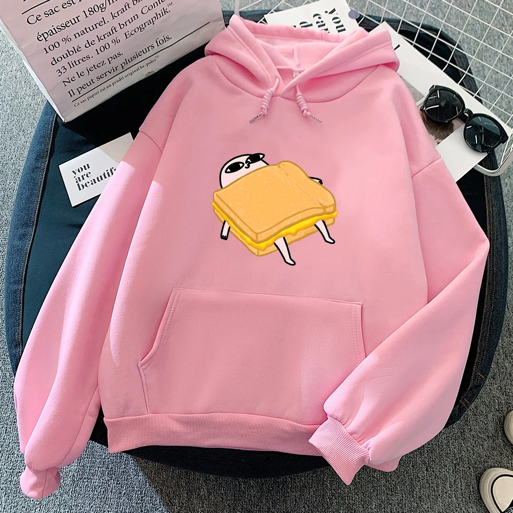 Pink Ketnipz Sandwich Printed Hoodies Girls Kawaii Cartoon Sweatshirts Hooded Tops Harajuku Aesthetic Sudadera Cremallera Mujer