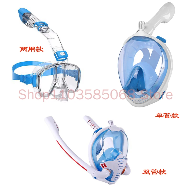 

Artificial Fish Gill Snorkeling Anti Fog Free Underwater Respirator Mask Fully Dry Dual Breathing Tube Swimming Diving