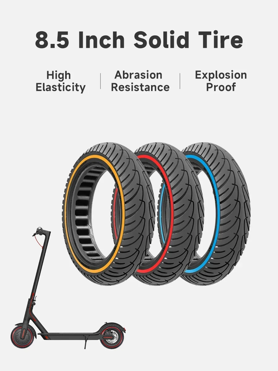 8.5 inch Effen Band 8 1/2*2.0 Band Voor Xiaomi M365 Pro Pro2 1S Mi3 Elektrische Scooter Banden Onderdelen Niet-luchtband Demping Band - afbeelding 2