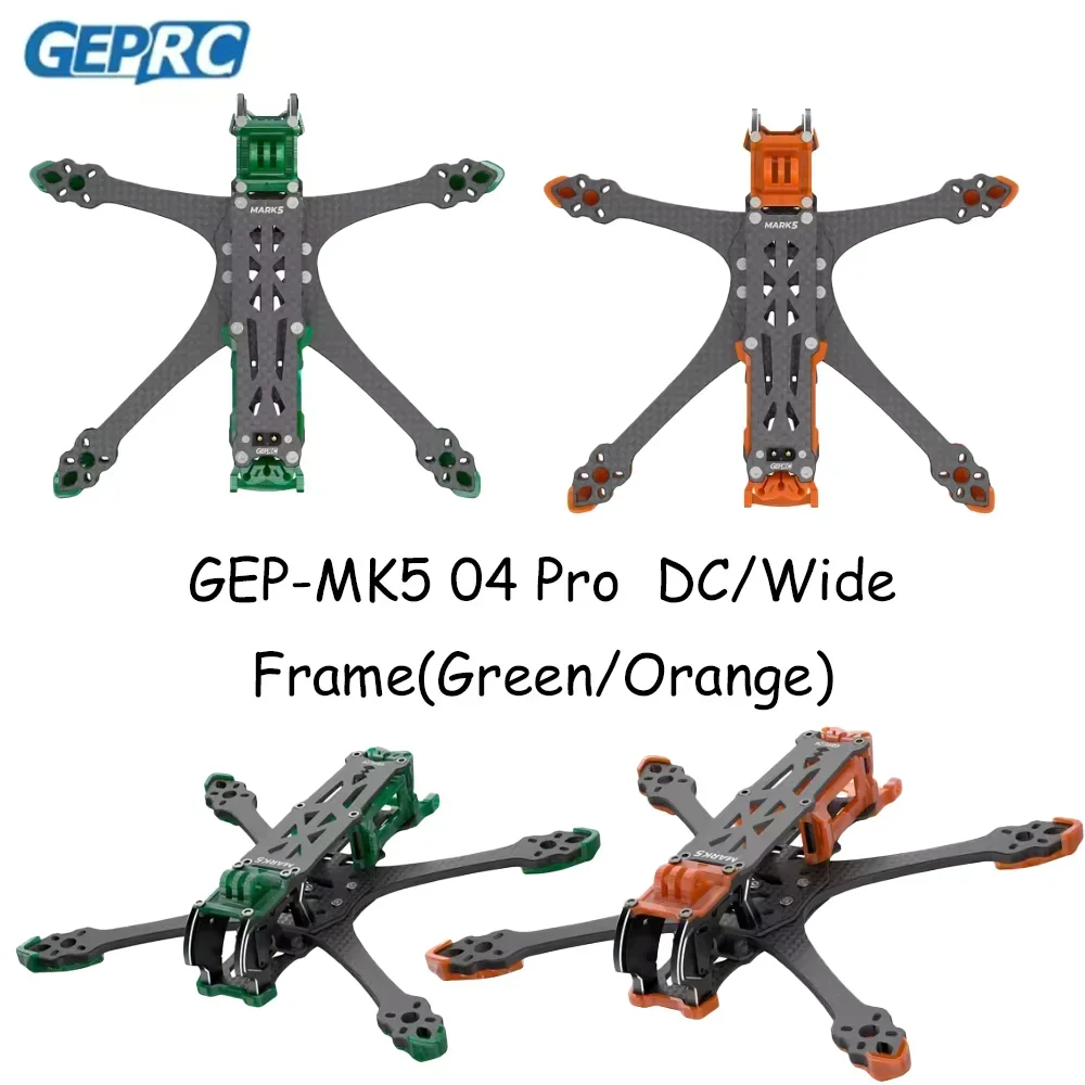 New GEPRC GEP-MK5 O4 Pro DC Mark5 Wide X Frame 5Inch Drone Carbon Fiber RC FPV Quadcopter Helicopter Replacement Accessories